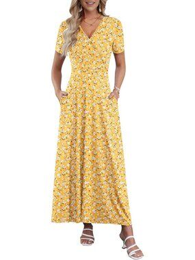 Floral Maxi Dress for Women - Ankle Length, Beachy, Flowy & Stylish Summer Dress